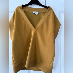 Evereve Golden V-Neck Blouse